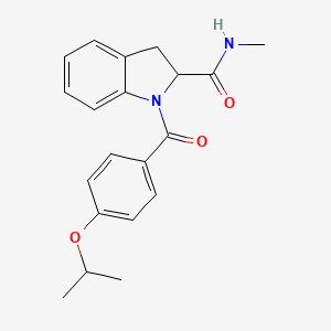 molecular formula C20H22N2O3 B2751604 1-(4-异丙氧基苯甲酰)-N-甲基吲哚-2-羧酰胺 CAS No. 1101191-31-4