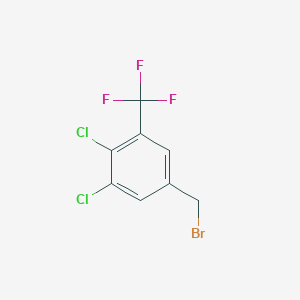molecular formula C8H4BrCl2F3 B2751605 3,4-二氯-5-(三氟甲基)苯甲基溴化物 CAS No. 1823323-67-6