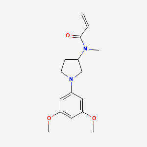 molecular formula C16H22N2O3 B2751606 N-[1-(3,5-Dimethoxyphenyl)pyrrolidin-3-yl]-N-methylprop-2-enamide CAS No. 2411242-61-8