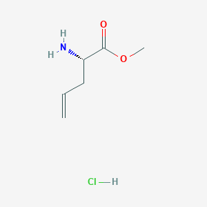 molecular formula C6H12ClNO2 B2751608 (S)-2-氨基-戊-4-烯酸甲酯盐酸盐 CAS No. 173723-62-1