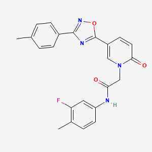 N-mesityl-2-({6-[4-(3-methoxyphenyl)piperazin-1-yl]pyrimidin-4-yl}thio)acetamide