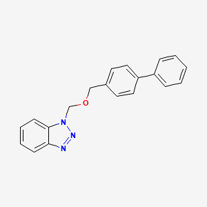 1-[(4-Phenylphenyl)methoxymethyl]benzotriazole