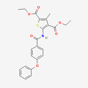 Diethyl 3-methyl-5-(4-phenoxybenzamido)thiophene-2,4-dicarboxylate