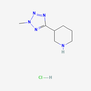 3-(2-methyl-2H-1,2,3,4-tetrazol-5-yl)piperidine hydrochloride