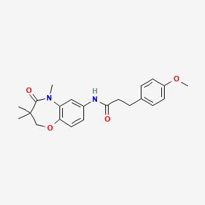 3-(4-methoxyphenyl)-N-(3,3,5-trimethyl-4-oxo-2,3,4,5-tetrahydrobenzo[b][1,4]oxazepin-7-yl)propanamide