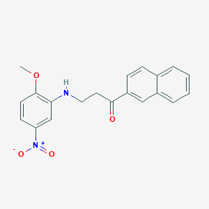 3-(2-Methoxy-5-nitroanilino)-1-(2-naphthyl)-1-propanone