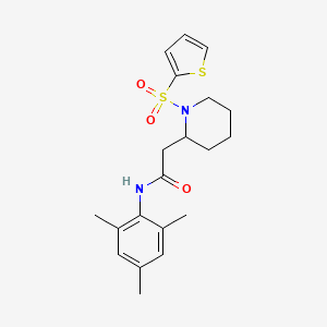 N-mesityl-2-(1-(thiophen-2-ylsulfonyl)piperidin-2-yl)acetamide
