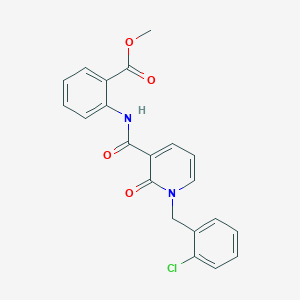 Methyl 2-(1-(2-chlorobenzyl)-2-oxo-1,2-dihydropyridine-3-carboxamido)benzoate