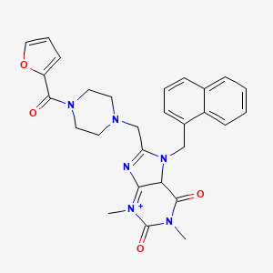 8-{[4-(furan-2-carbonyl)piperazin-1-yl]methyl}-1,3-dimethyl-7-[(naphthalen-1-yl)methyl]-2,3,6,7-tetrahydro-1H-purine-2,6-dione