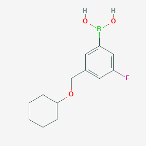 molecular formula C13H18BFO3 B2751646 [3-(Cyclohexyloxymethyl)-5-fluorophenyl]boronic acid CAS No. 2246613-73-8