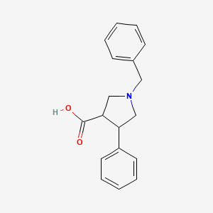 molecular formula C18H19NO2 B2751662 1-benzyl-4-phenyl-pyrrolidine-3-carboxylic Acid CAS No. 80896-73-7; 885958-91-8