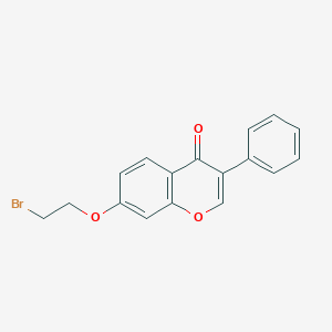 molecular formula C17H13BrO3 B2751670 7-(2-溴乙氧基)-3-苯基咔唑-4-酮 CAS No. 287472-10-0