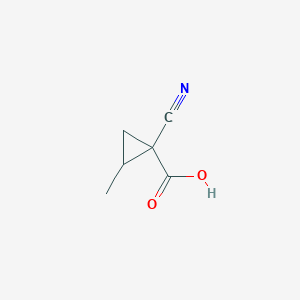 molecular formula C6H7NO2 B2751684 1-Cyano-2-methylcyclopropane-1-carboxylic acid CAS No. 1564949-98-9