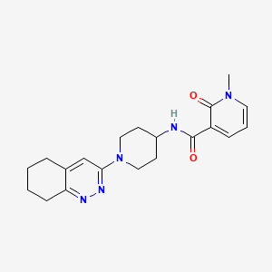 molecular formula C20H25N5O2 B2751687 1-methyl-2-oxo-N-(1-(5,6,7,8-tetrahydrocinnolin-3-yl)piperidin-4-yl)-1,2-dihydropyridine-3-carboxamide CAS No. 1904184-76-4