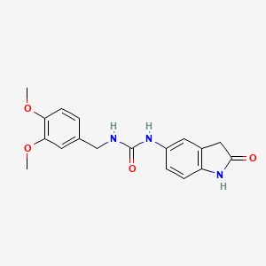 molecular formula C18H19N3O4 B2751689 1-(3,4-Dimethoxybenzyl)-3-(2-oxoindolin-5-yl)urea CAS No. 1170884-61-3