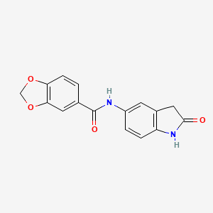 N-(2-oxoindolin-5-yl)benzo[d][1,3]dioxole-5-carboxamide