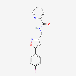 N-((5-(4-fluorophenyl)isoxazol-3-yl)methyl)picolinamide