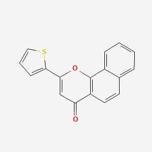 molecular formula C17H10O2S B2751714 2-噻吩-2-基-苯并[h]咔曼-4-酮 CAS No. 14756-28-6
