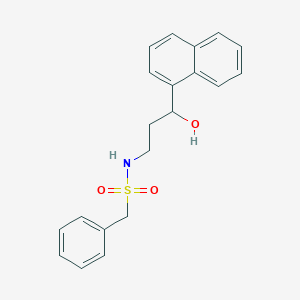 N-(3-hydroxy-3-(naphthalen-1-yl)propyl)-1-phenylmethanesulfonamide