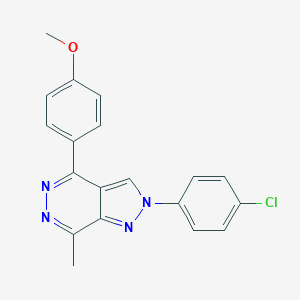 molecular formula C19H15ClN4O B275172 2-(4-Chlorophenyl)-4-(4-methoxyphenyl)-7-methylpyrazolo[3,4-d]pyridazine 
