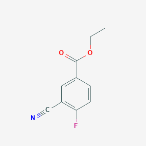 molecular formula C10H8FNO2 B2751720 乙酸3-氰基-4-氟苯酯 CAS No. 773136-57-5