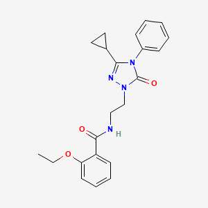 N-(2-(3-cyclopropyl-5-oxo-4-phenyl-4,5-dihydro-1H-1,2,4-triazol-1-yl)ethyl)-2-ethoxybenzamide