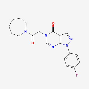 5-(2-(azepan-1-yl)-2-oxoethyl)-1-(4-fluorophenyl)-1H-pyrazolo[3,4-d]pyrimidin-4(5H)-one