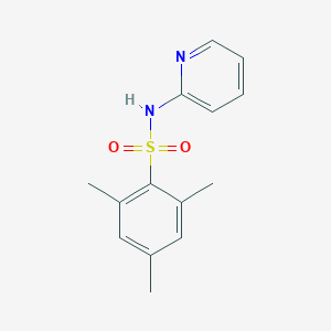 molecular formula C14H16N2O2S B275174 2,4,6-Trimethyl-N-pyridin-2-yl-benzenesulfonamide 