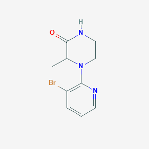 molecular formula C10H12BrN3O B2751748 4-(3-Bromopyridin-2-yl)-3-methylpiperazin-2-one CAS No. 1270681-41-8