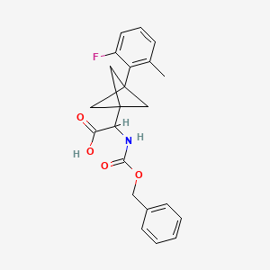 2-[3-(2-Fluoro-6-methylphenyl)-1-bicyclo[1.1.1]pentanyl]-2-(phenylmethoxycarbonylamino)acetic acid