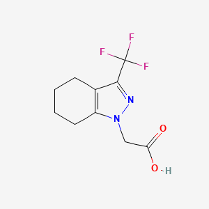 [3-(trifluoromethyl)-4,5,6,7-tetrahydro-1H-indazol-1-yl]acetic acid