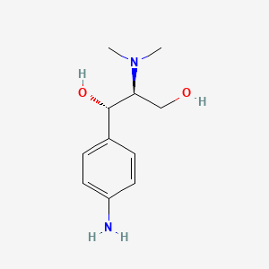 molecular formula C11H18N2O2 B2751765 (1S,2S)-1-(4-aminophenyl)-2-(dimethylamino)propane-1,3-diol CAS No. 129170-43-0