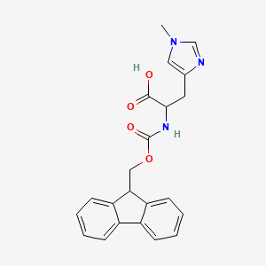 molecular formula C22H21N3O4 B2751768 Fmoc-D-His(1-Me)-OH CAS No. 1197025-85-6
