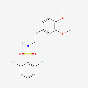 molecular formula C16H17Cl2NO4S B2751772 2,6-dichloro-N-(3,4-dimethoxyphenethyl)benzenesulfonamide CAS No. 727979-37-5