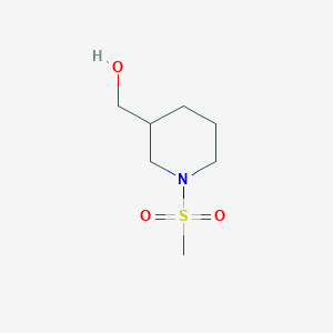 molecular formula C7H15NO3S B2751786 (1-甲磺酰基哌啶-3-基)甲醇 CAS No. 349403-27-6