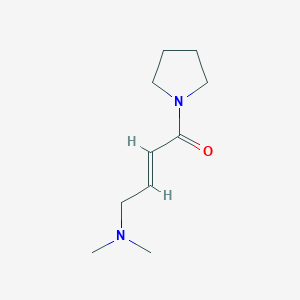 molecular formula C10H18N2O B2751792 (E)-4-(Dimethylamino)-1-pyrrolidin-1-ylbut-2-en-1-one CAS No. 1865888-28-3
