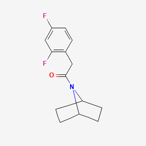 molecular formula C14H15F2NO B2751794 1-((1s,4s)-7-Azabicyclo[2.2.1]heptan-7-yl)-2-(2,4-difluorophenyl)ethan-1-one CAS No. 2320523-24-6