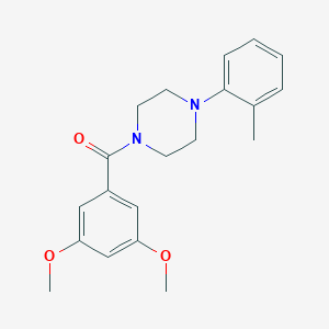 molecular formula C20H24N2O3 B275180 (3,5-Dimethoxyphenyl)-[4-(2-methylphenyl)piperazin-1-yl]methanone 