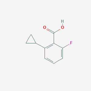 molecular formula C10H9FO2 B2751805 2-Cyclopropyl-6-fluorobenzoic acid CAS No. 1603213-26-8