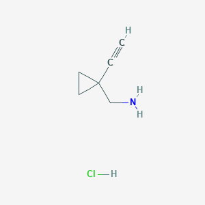 molecular formula C6H10ClN B2751811 (1-乙炔基环丙基)甲胺盐酸盐 CAS No. 2126159-98-4