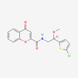 molecular formula C17H14ClNO4S B2751815 N-(2-(5-氯噻吩-2-基)-2-甲氧基乙基)-4-氧代-4H-香豆素-2-甲酰胺 CAS No. 2034529-38-7