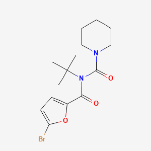 molecular formula C15H21BrN2O3 B2751817 N-(5-bromofuran-2-carbonyl)-N-(tert-butyl)piperidine-1-carboxamide CAS No. 923690-86-2