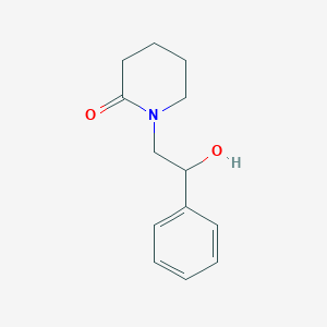molecular formula C13H17NO2 B2751834 2-Piperidinone,1-(2-hydroxy-2-phenylethyl)- CAS No. 4810-92-8