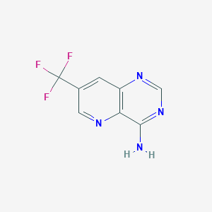 molecular formula C8H5F3N4 B2751835 7-(Trifluoromethyl)pyrido[3,2-d]pyrimidin-4-amine CAS No. 2270918-92-6