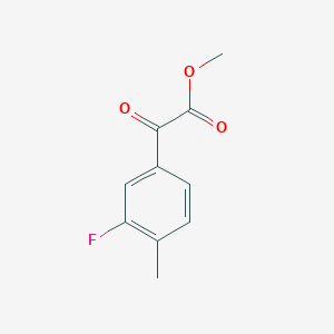 molecular formula C10H9FO3 B2751839 Methyl 3-fluoro-4-methylbenzoylformate CAS No. 1314928-17-0
