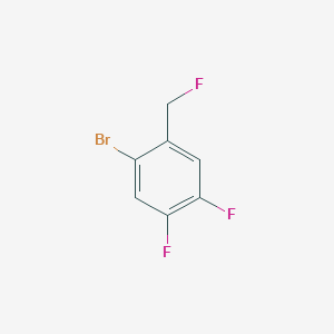 molecular formula C7H4BrF3 B2751841 1-Bromo-4,5-difluoro-2-(fluoromethyl)benzene CAS No. 2244087-21-4