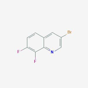 molecular formula C9H4BrF2N B2751842 3-Bromo-7,8-difluoroquinoline CAS No. 1686108-69-9