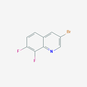 molecular formula C9H4BrF2N B2751842 3-溴-7,8-二氟喹啉 CAS No. 1686108-69-9