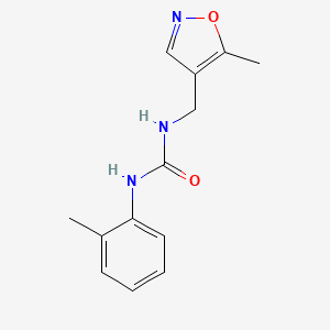 molecular formula C13H15N3O2 B2751850 1-((5-Methylisoxazol-4-yl)methyl)-3-(o-tolyl)urea CAS No. 2034245-62-8