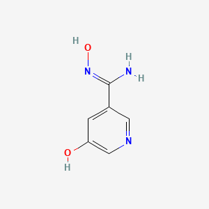 molecular formula C6H7N3O2 B2751854 N',5-二羟基吡啶-3-甲酰胺 CAS No. 1824477-94-2